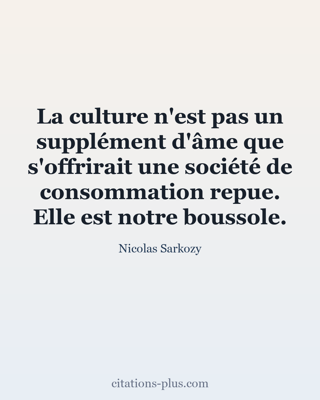 Carte Premium clair — Nicolas Sarkozy