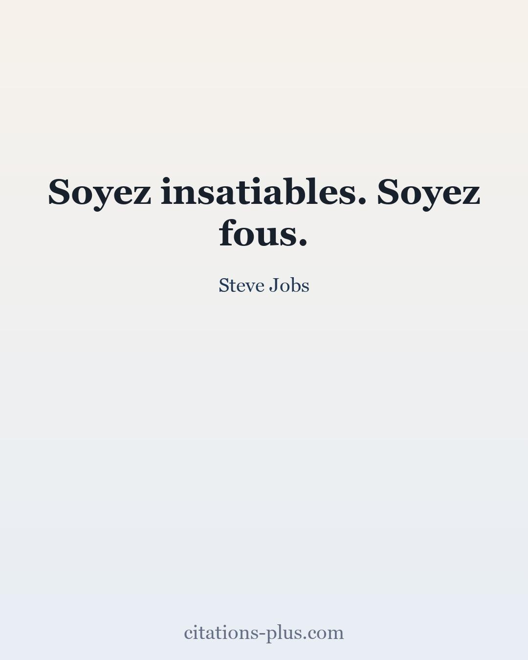 Carte Premium clair — Steve Jobs