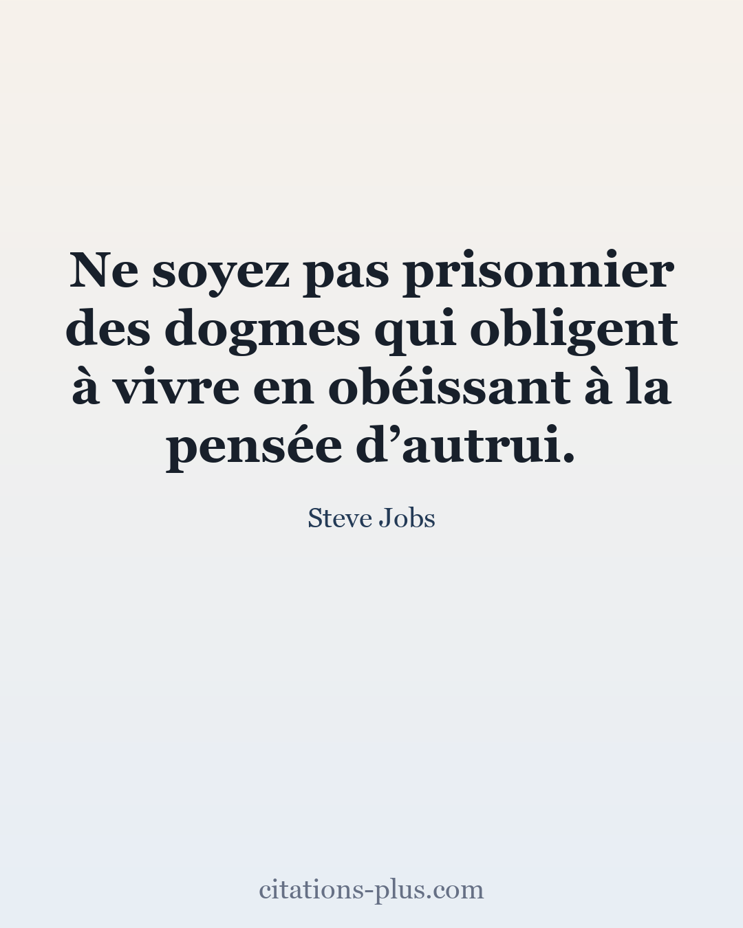 Carte Premium clair — Steve Jobs