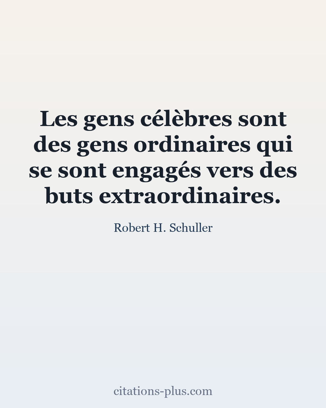 Carte Premium clair — Robert H. Schuller