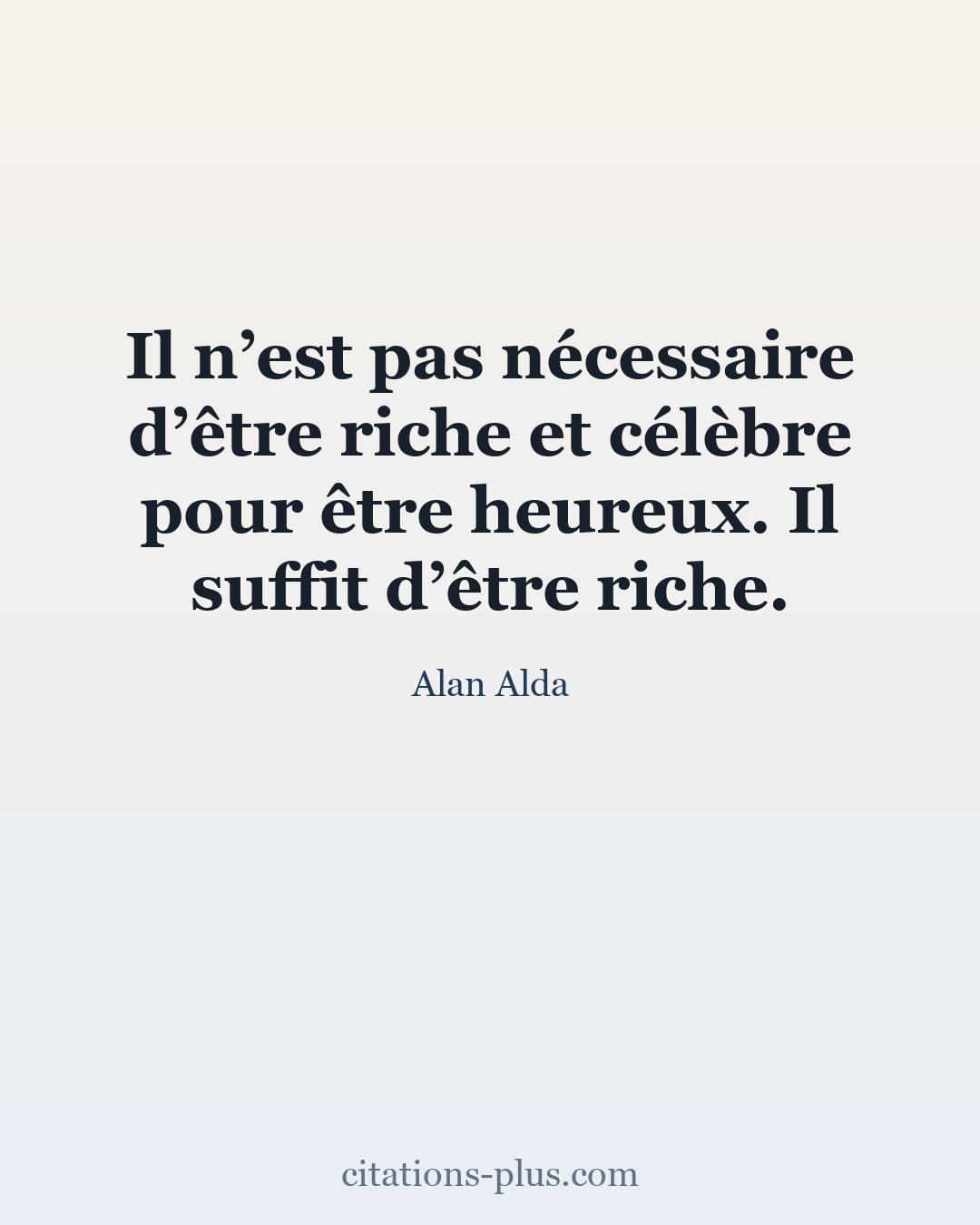 Carte Premium clair — Alan Alda