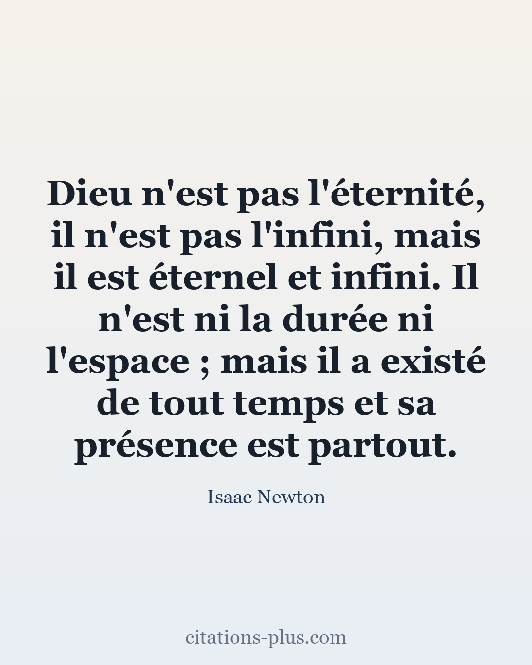 Carte Premium clair — Isaac Newton