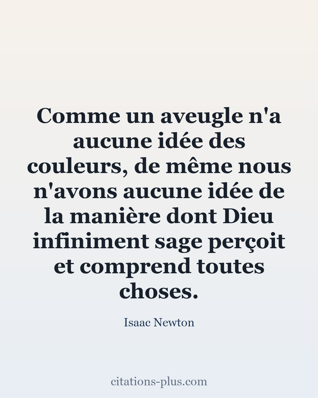 Carte Premium clair — Isaac Newton