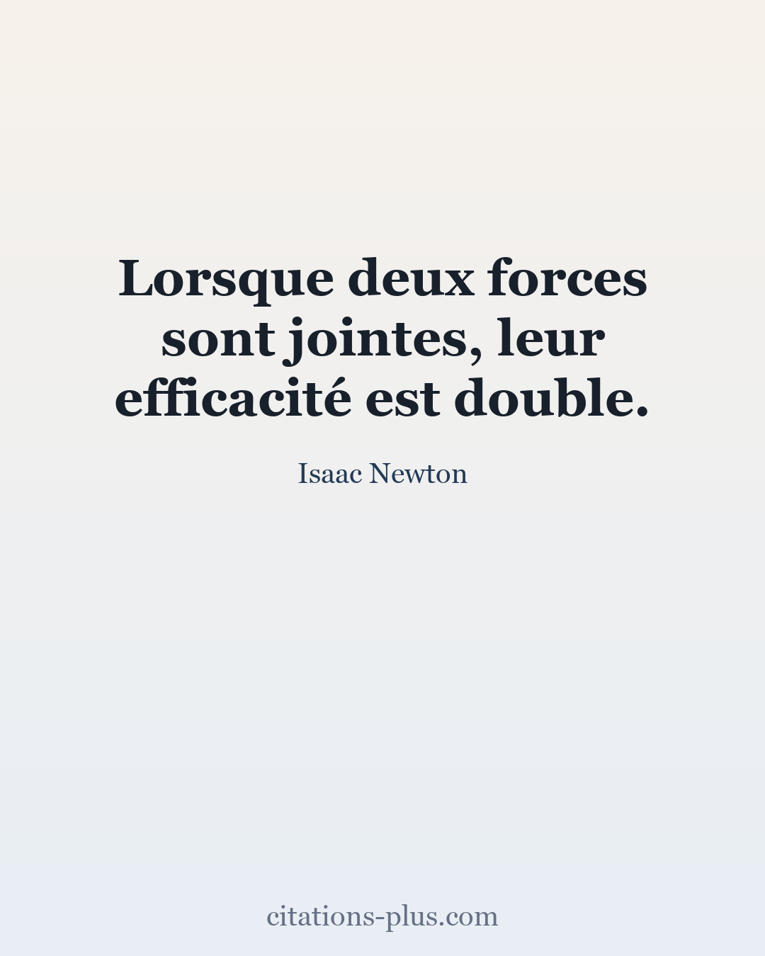 Carte Premium clair — Isaac Newton