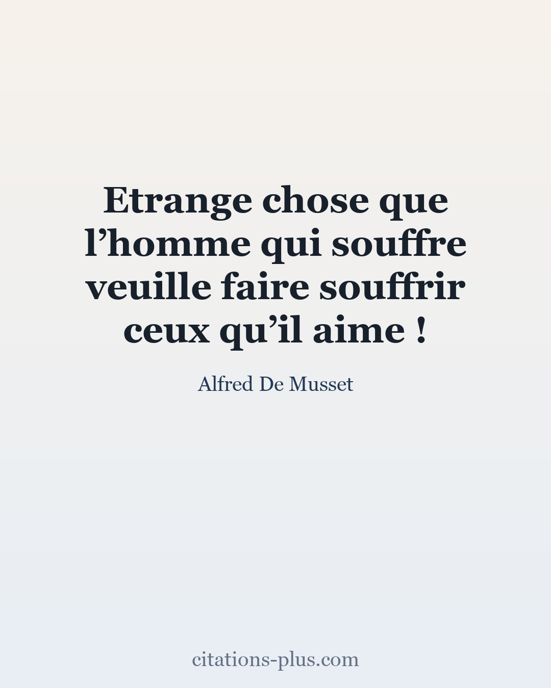 Carte Premium clair — Alfred De Musset