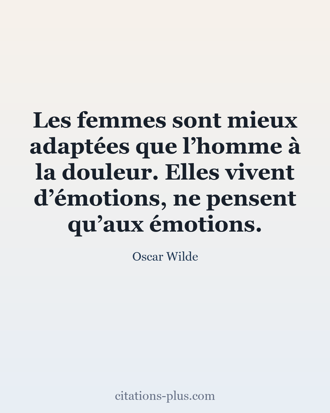 Carte Premium clair — Oscar Wilde