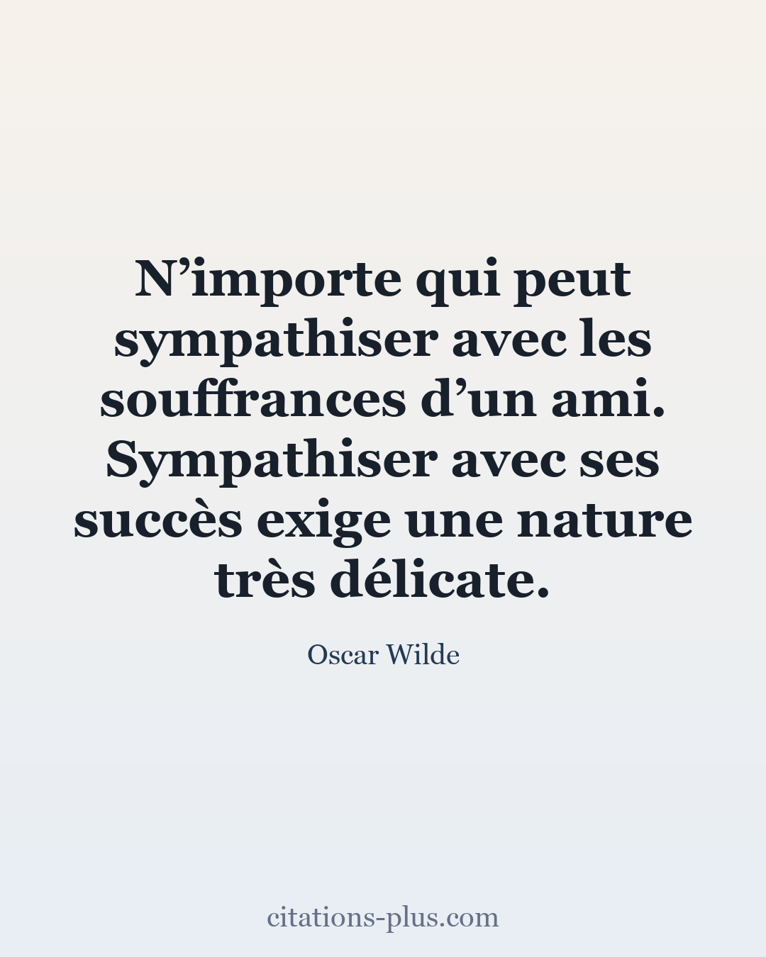 Carte Premium clair — Oscar Wilde