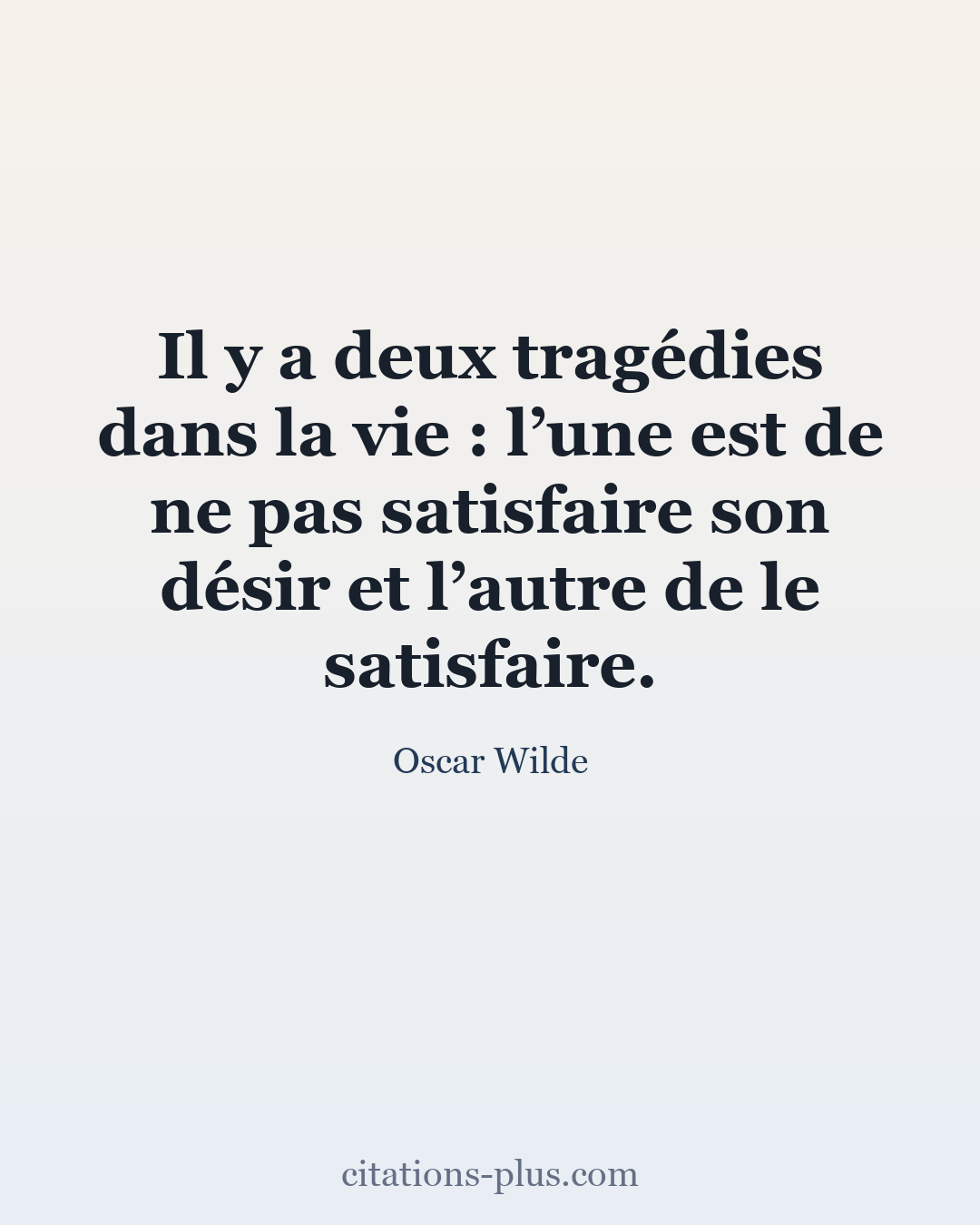 Carte Premium clair — Oscar Wilde