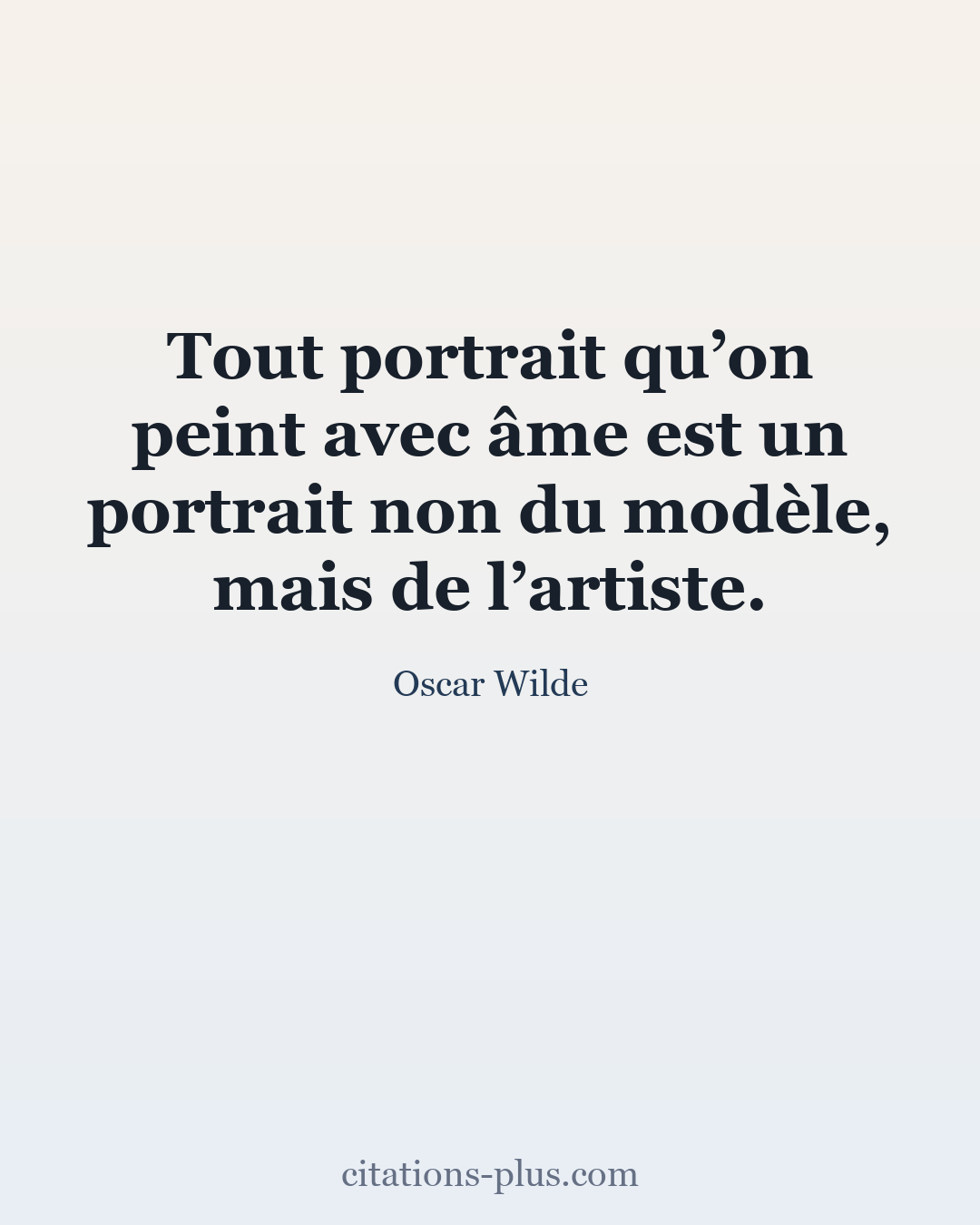 Carte Premium clair — Oscar Wilde