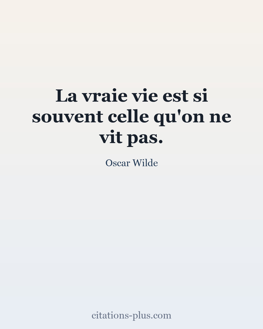 Carte Premium clair — Oscar Wilde