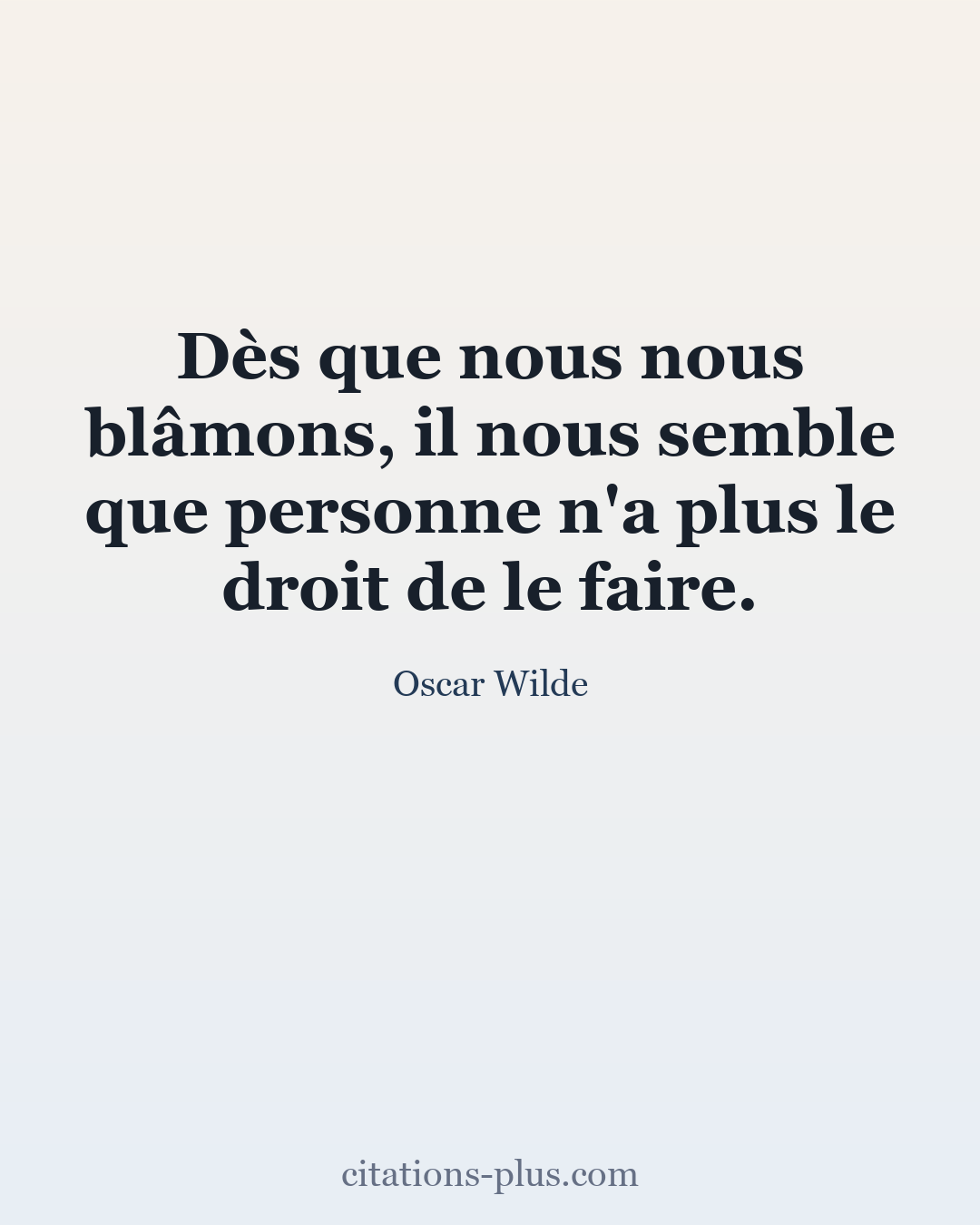 Carte Premium clair — Oscar Wilde