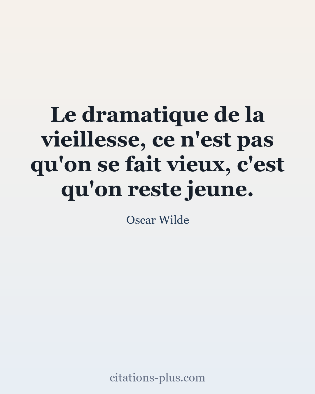 Carte Premium clair — Oscar Wilde