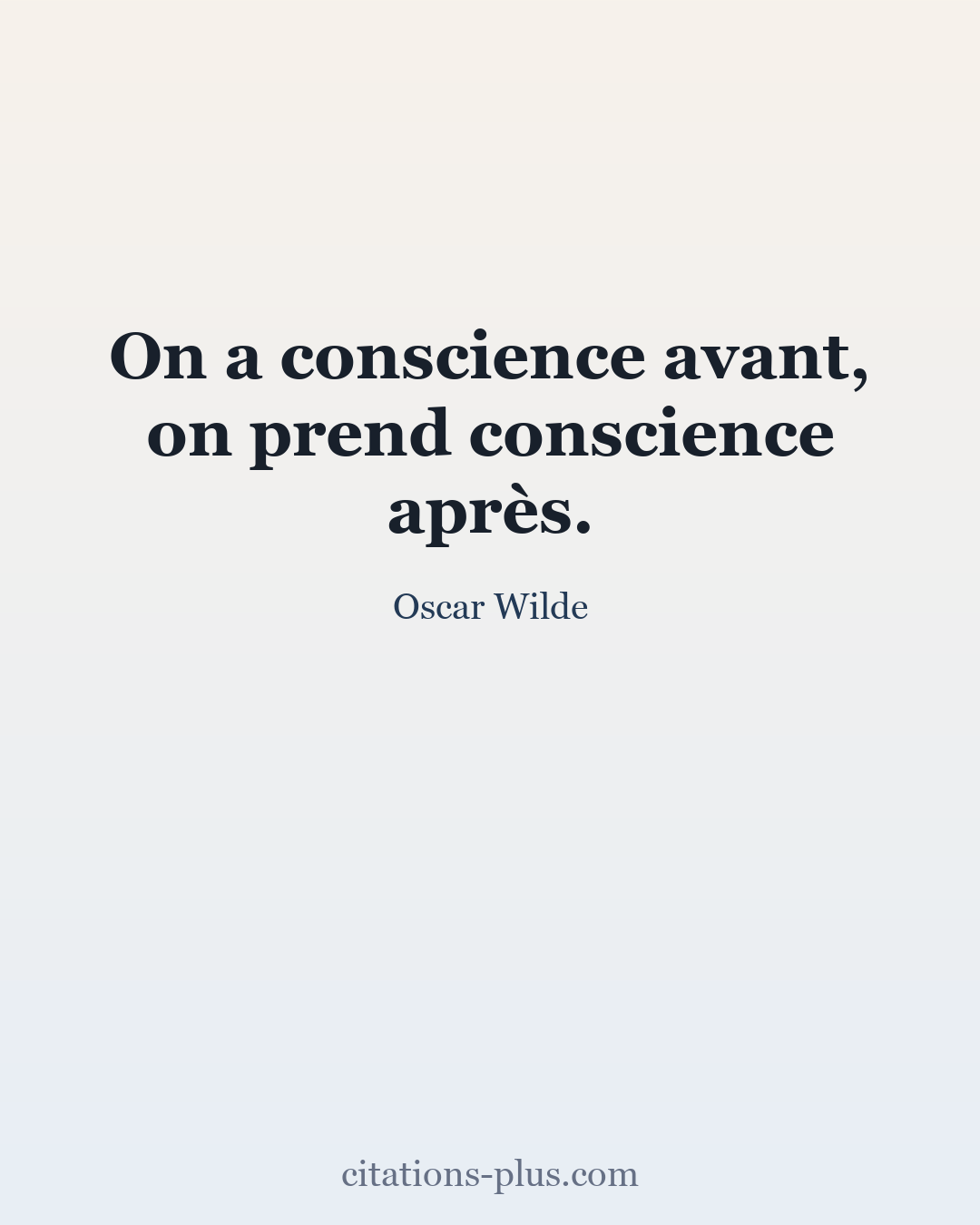 Carte Premium clair — Oscar Wilde