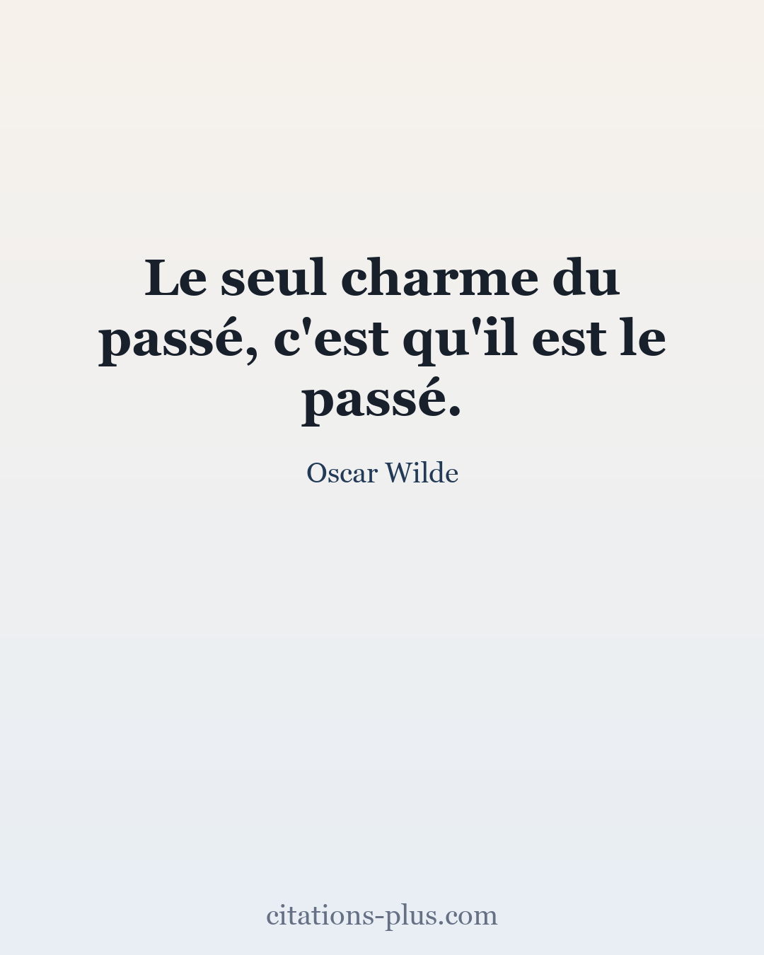 Carte Premium clair — Oscar Wilde
