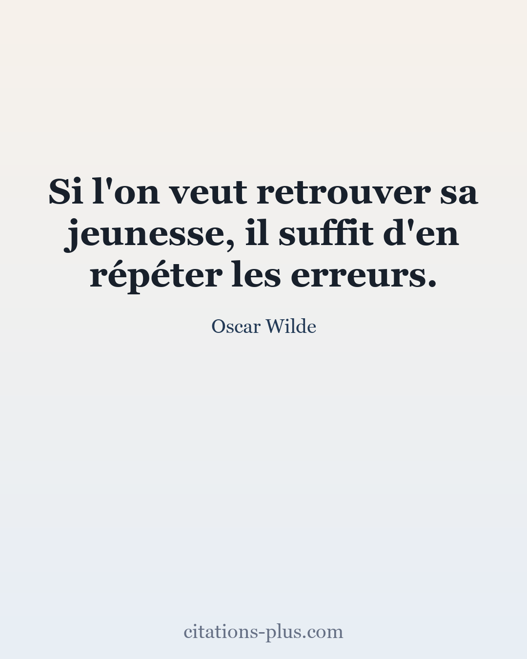 Carte Premium clair — Oscar Wilde