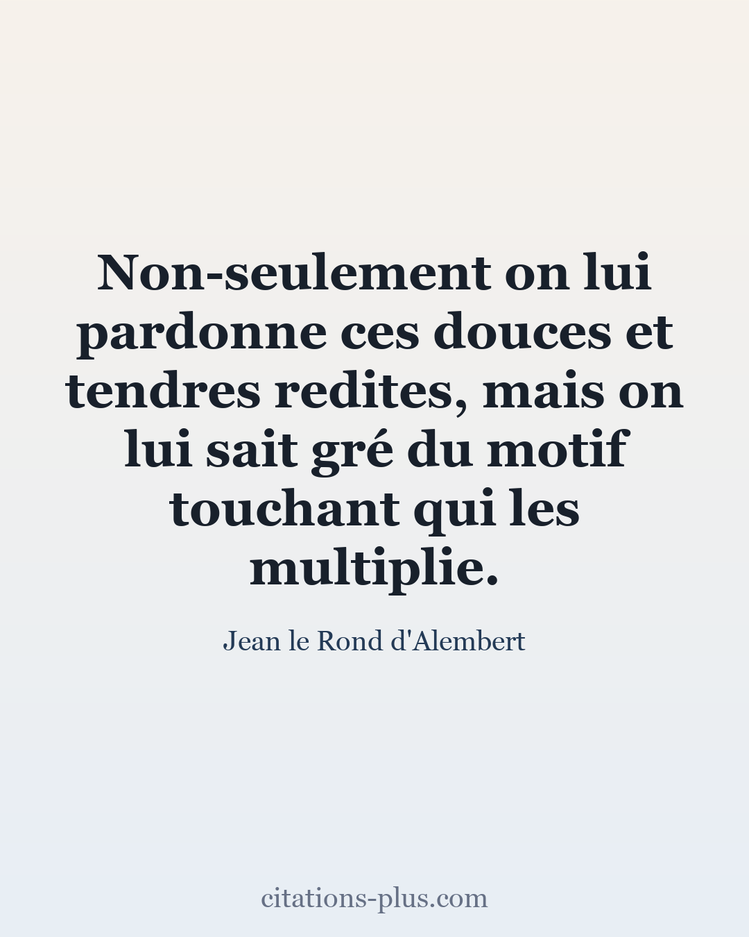 Carte Premium clair — Jean le Rond d'Alembert