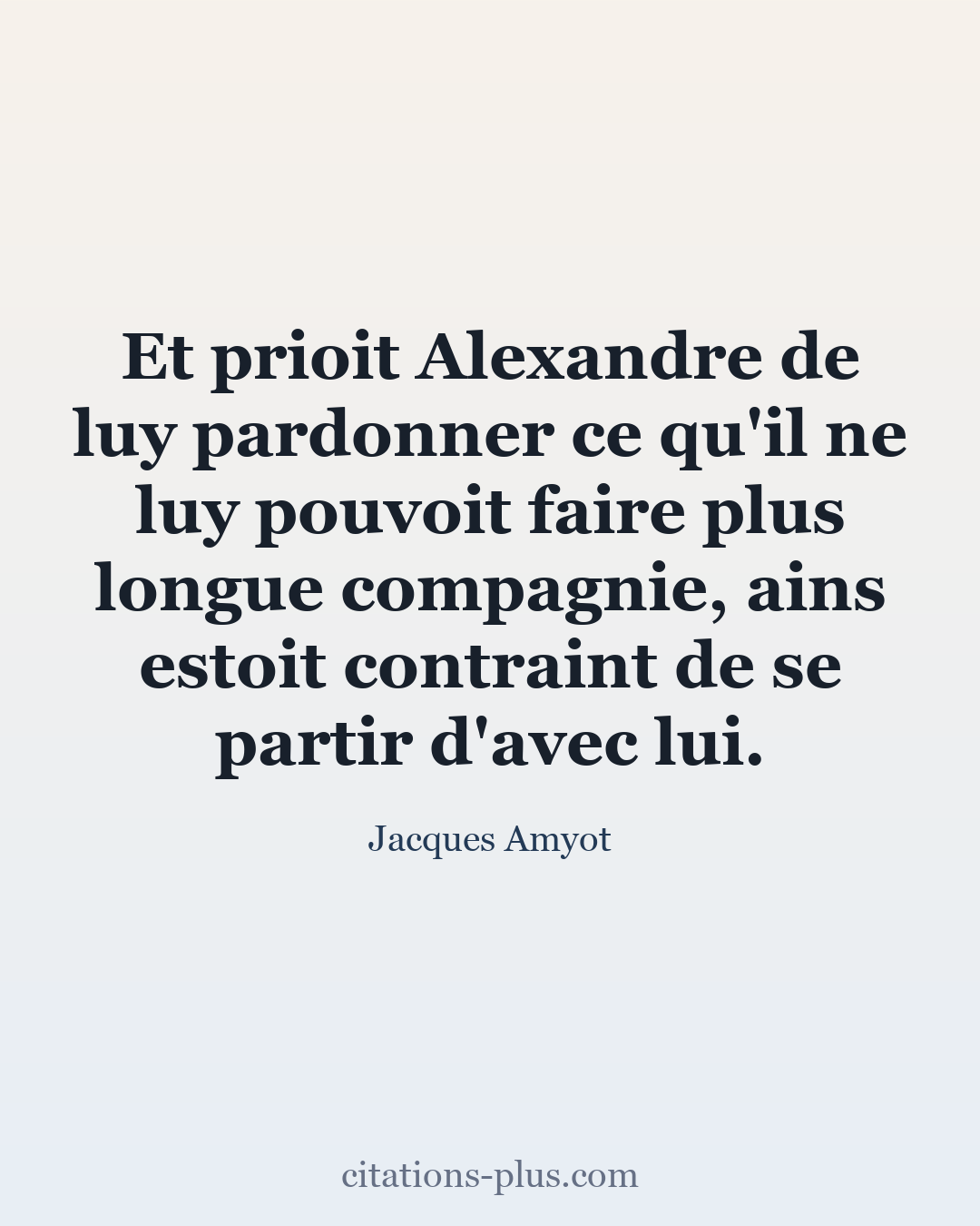 Carte Premium clair — Jacques Amyot