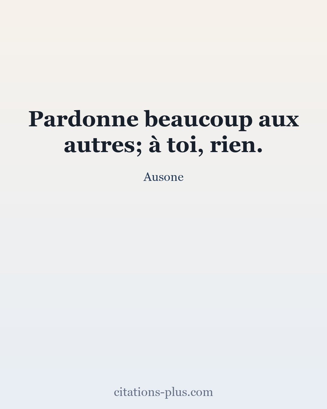 Carte Premium clair — Ausone