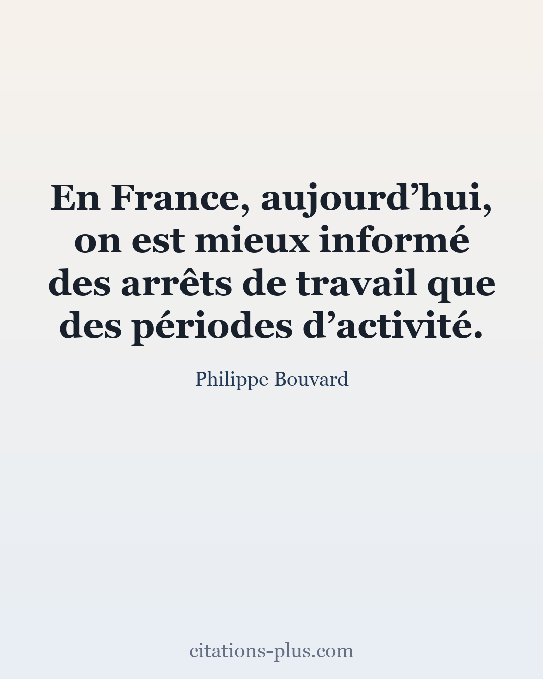 Carte Premium clair — Philippe Bouvard