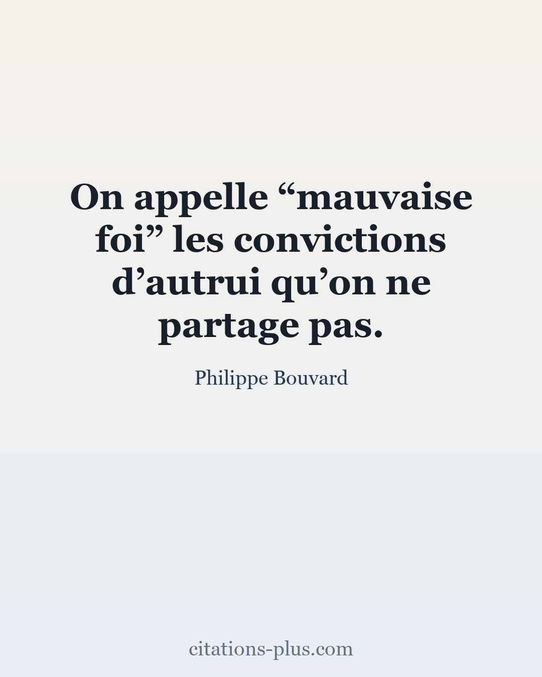 Carte Premium clair — Philippe Bouvard