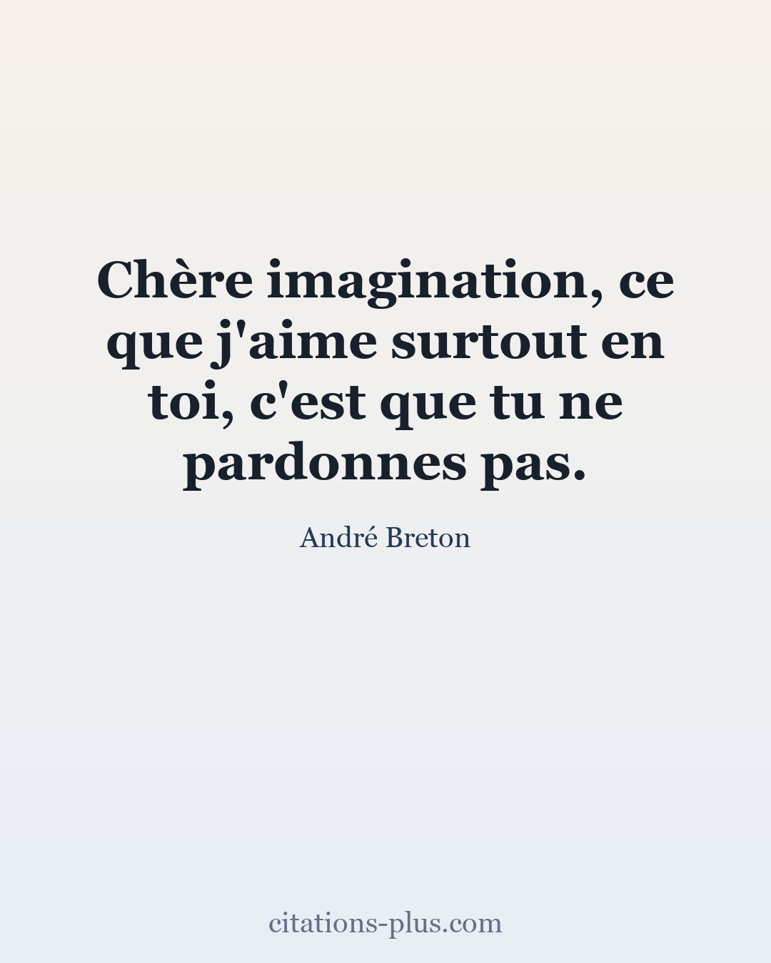 Carte Premium clair — André Breton