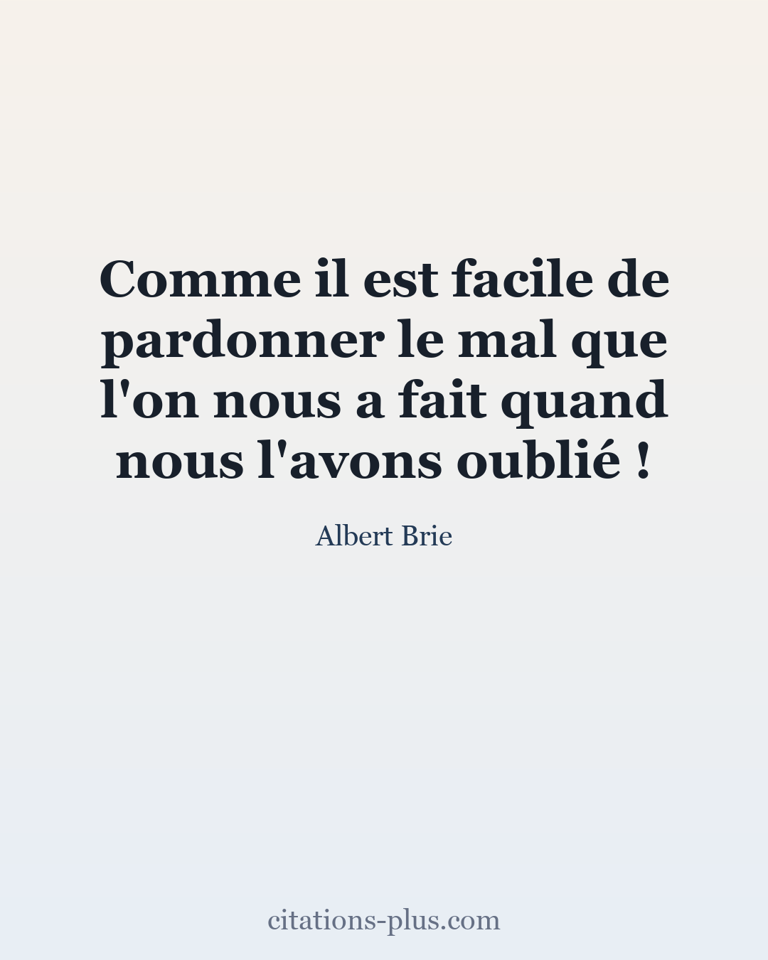 Carte Premium clair — Albert Brie
