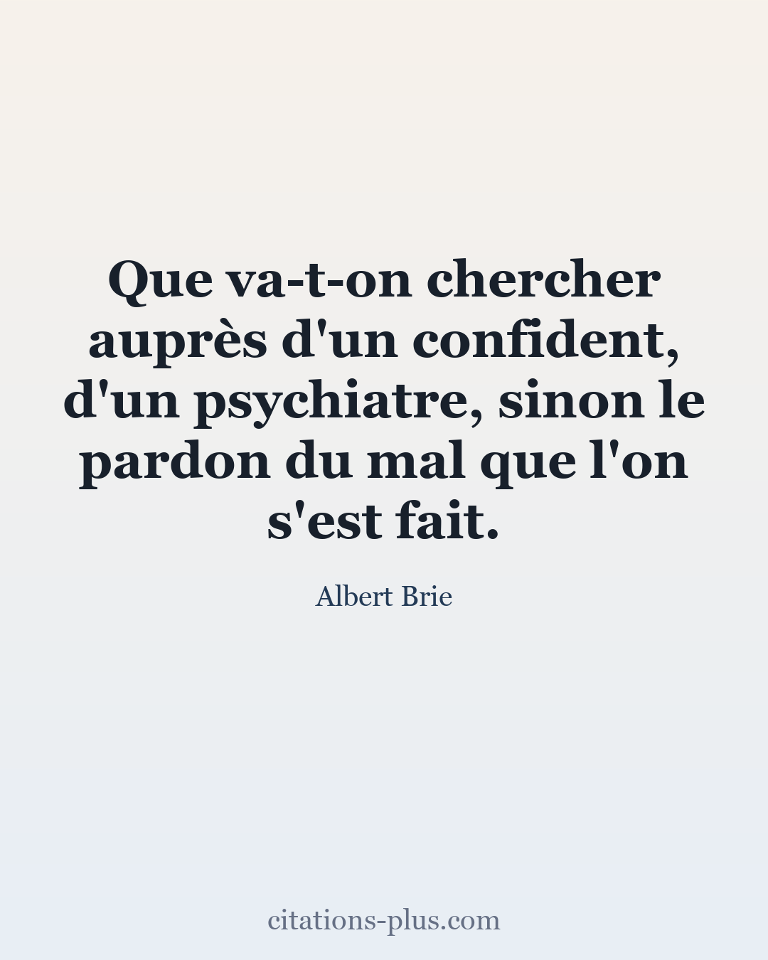 Carte Premium clair — Albert Brie