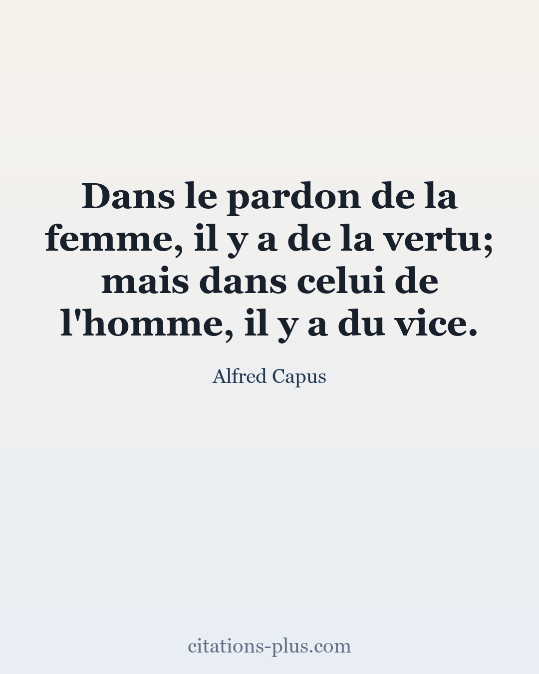 Carte Premium clair — Alfred Capus