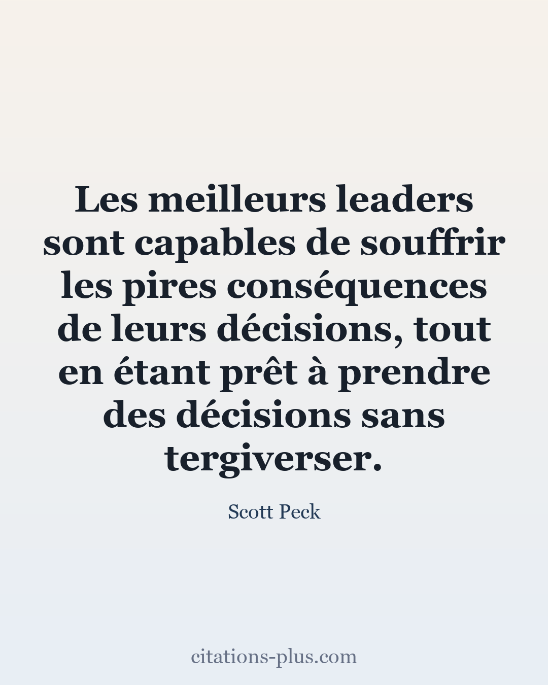 Carte Premium clair — Scott Peck