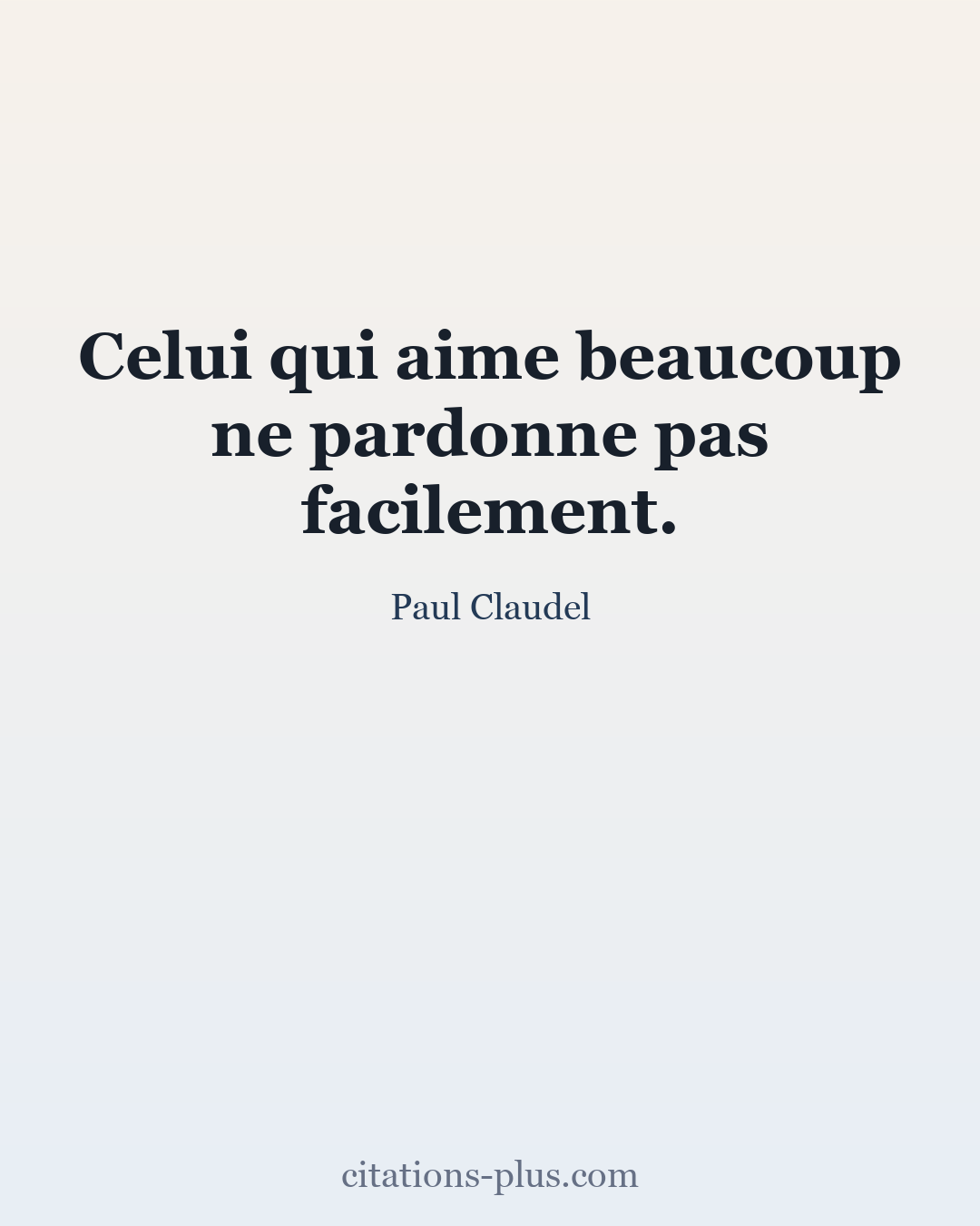 Carte Premium clair — Paul Claudel