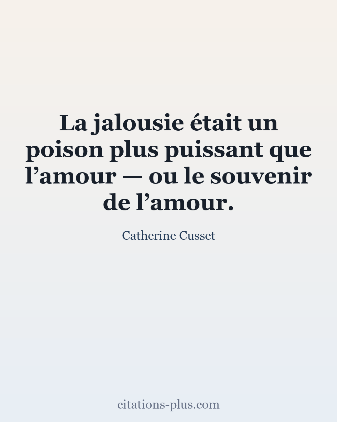 Carte Premium clair — Catherine Cusset
