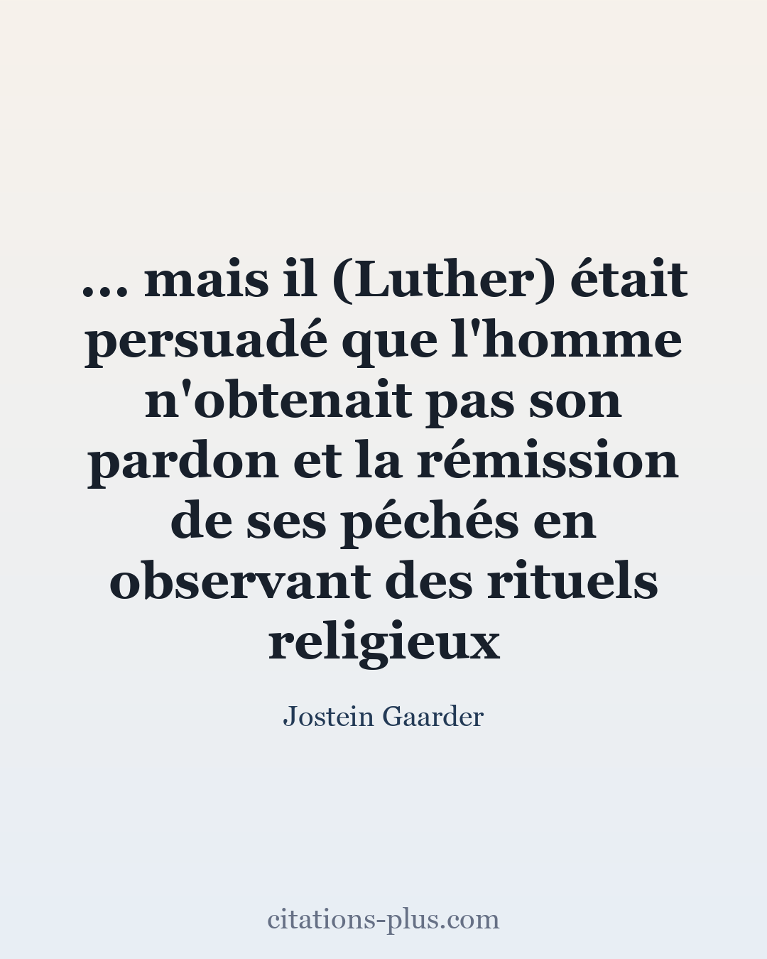 Carte Premium clair — Jostein Gaarder