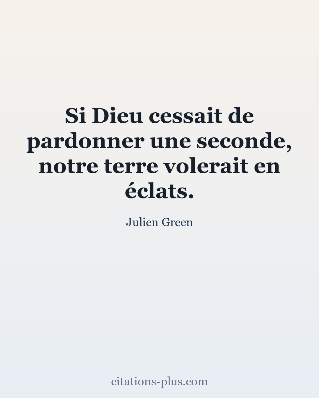 Carte Premium clair — Julien Green