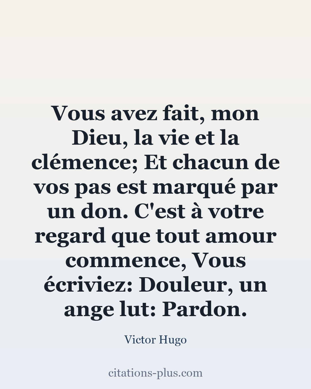 Carte Premium clair — Victor Hugo