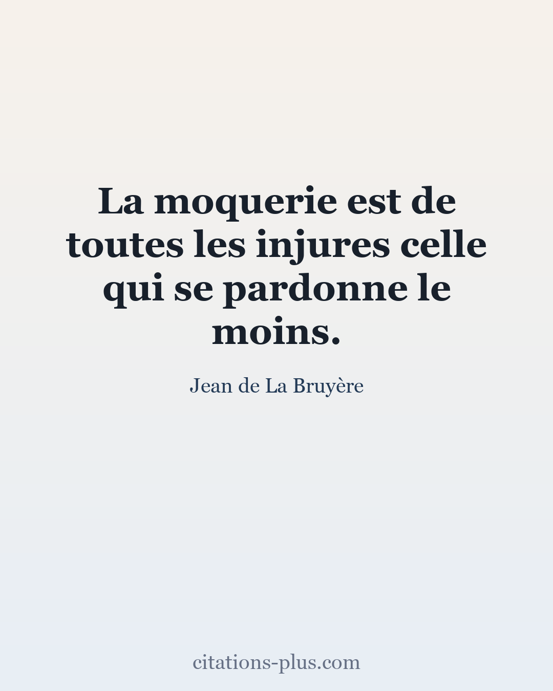 Carte Premium clair — Jean de La Bruyère