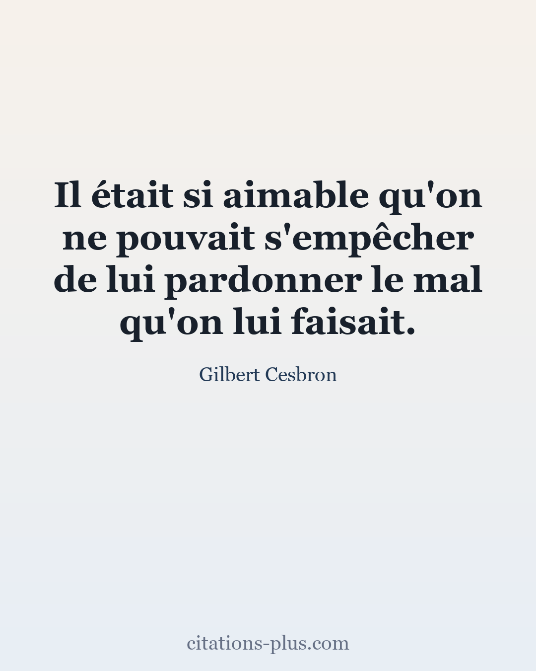 Carte Premium clair — Gilbert Cesbron