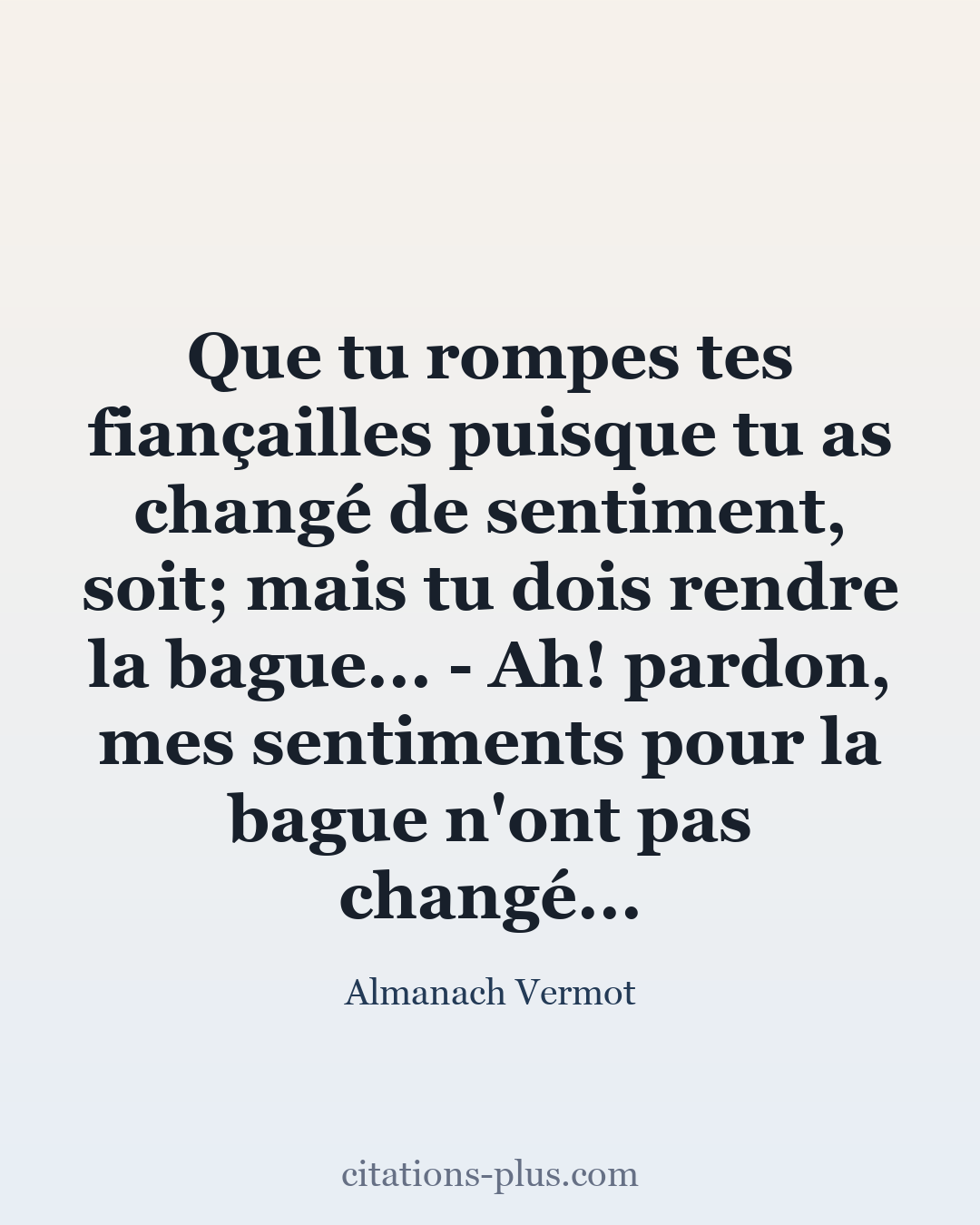 Carte Premium clair — Almanach Vermot