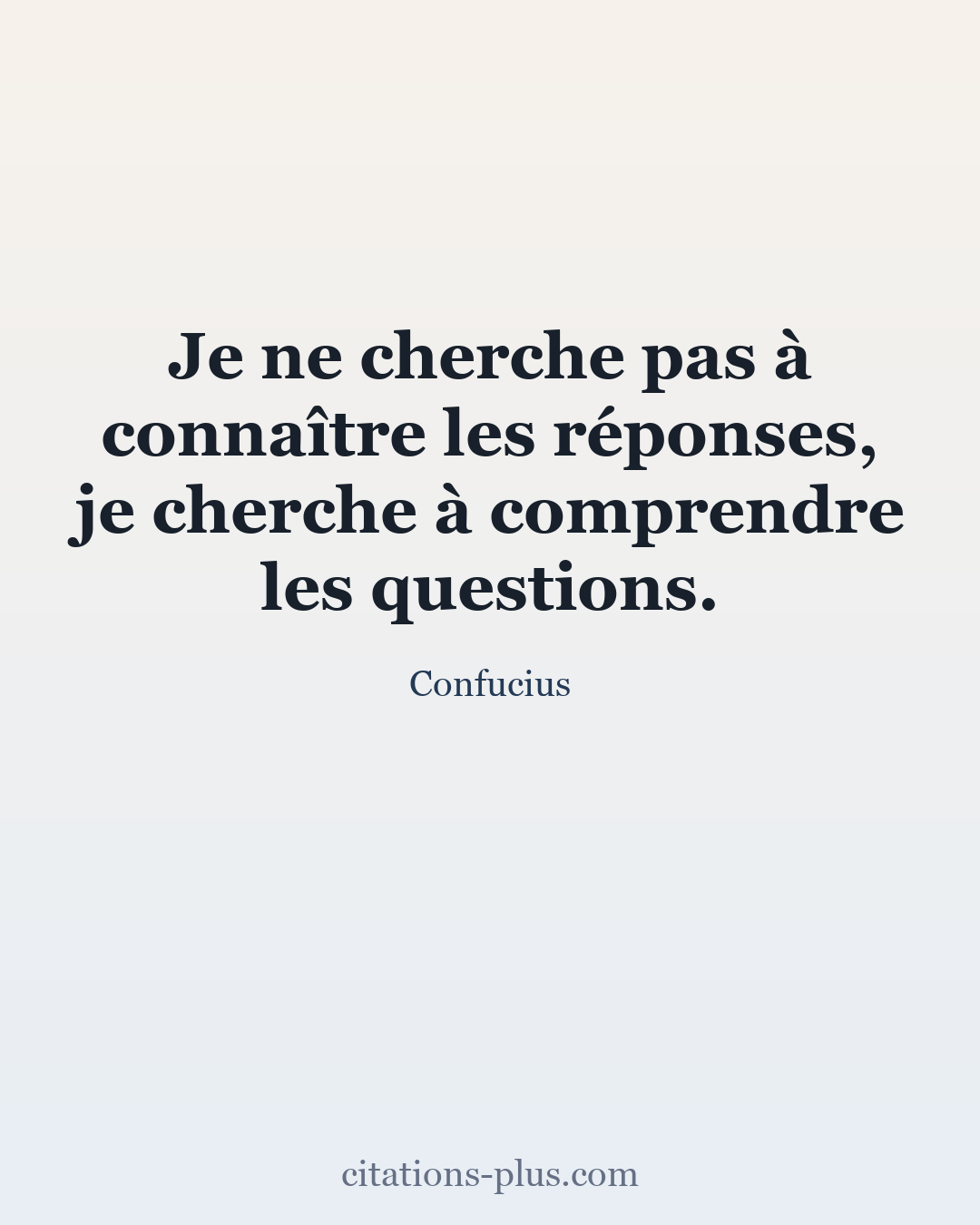 Carte Premium clair — Confucius