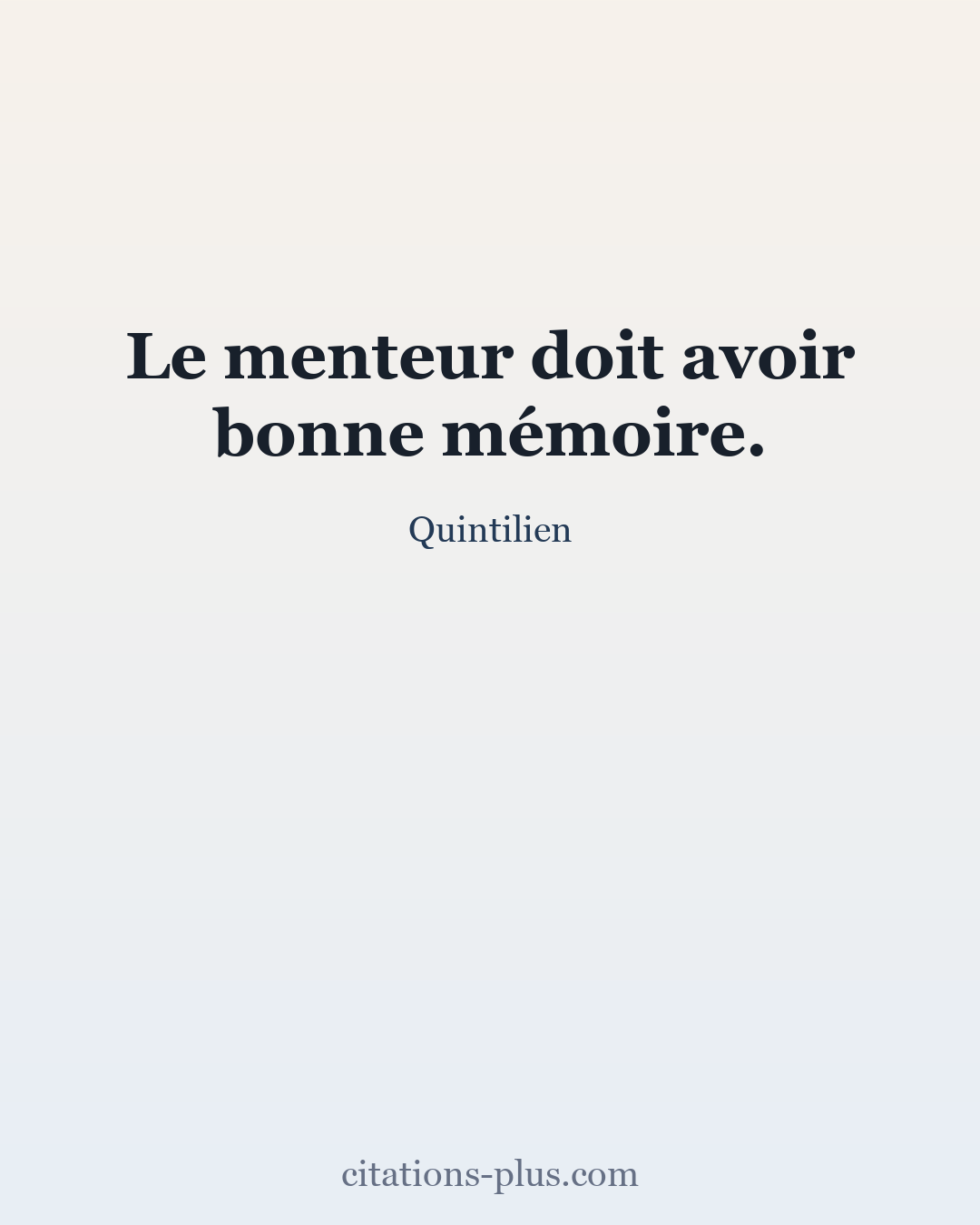 Carte Premium clair — Quintilien