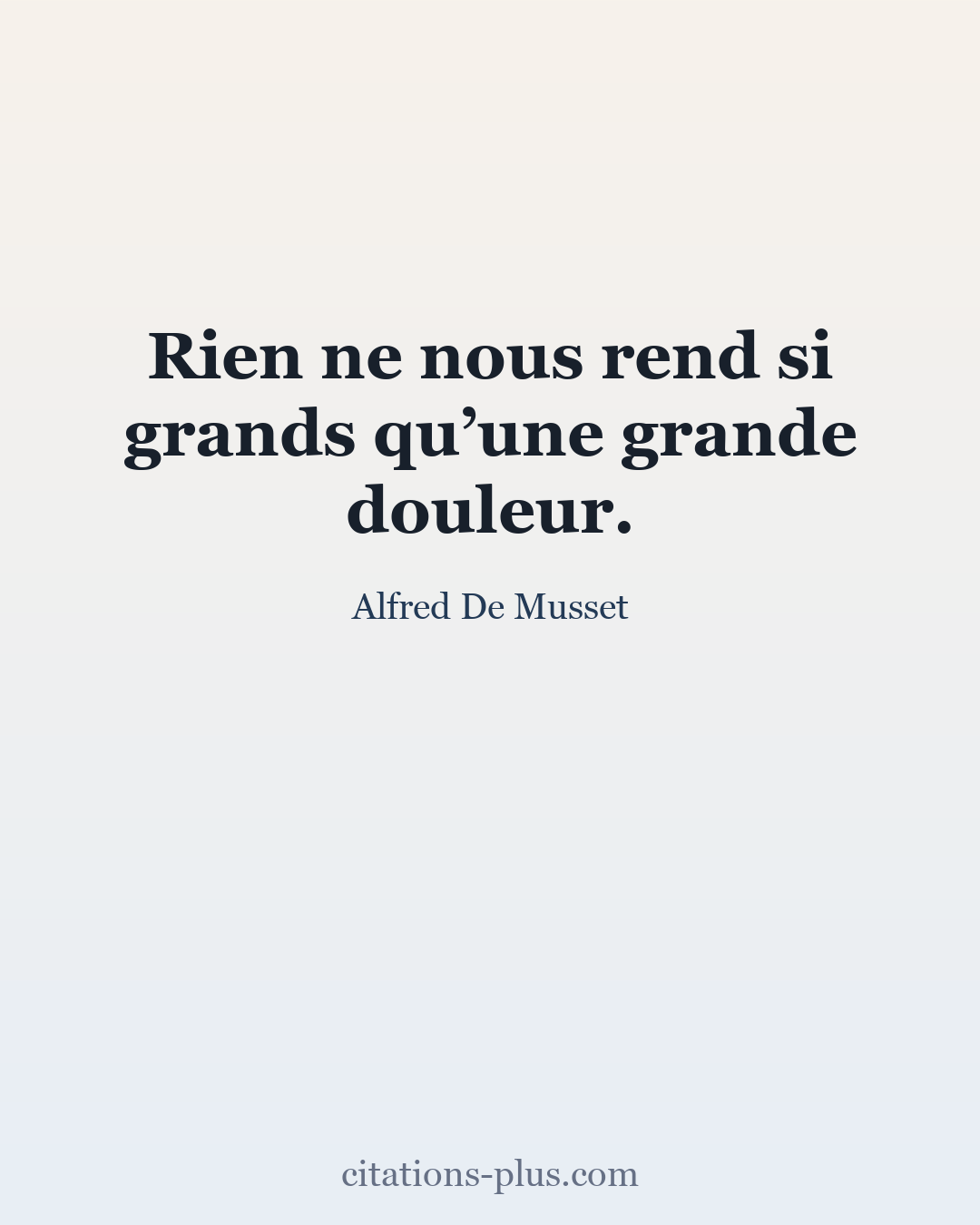 Carte Premium clair — Alfred De Musset