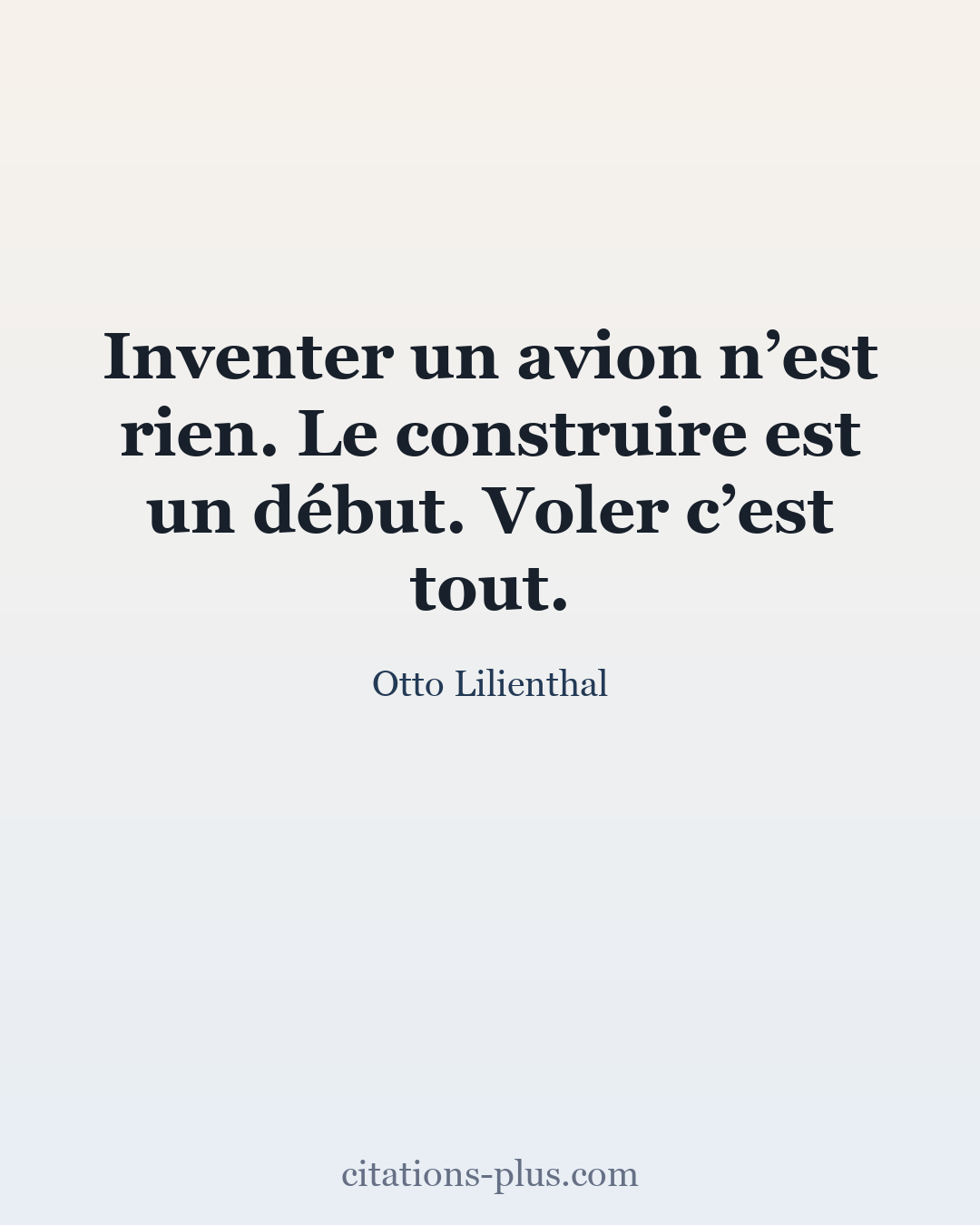Carte Premium clair — Otto Lilienthal