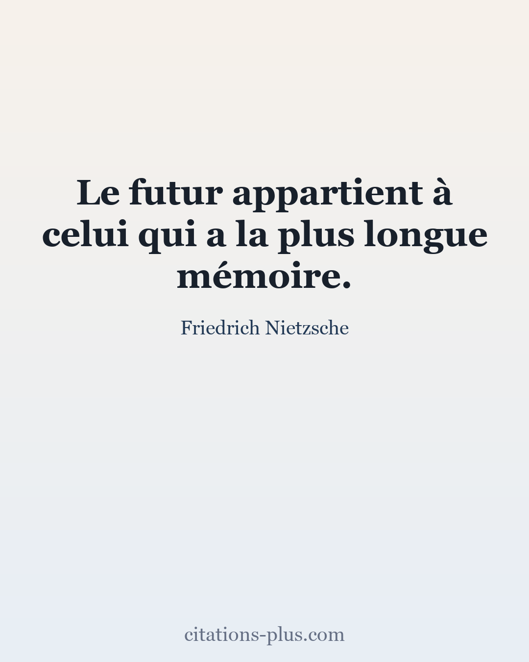Carte Premium clair — Friedrich Nietzsche