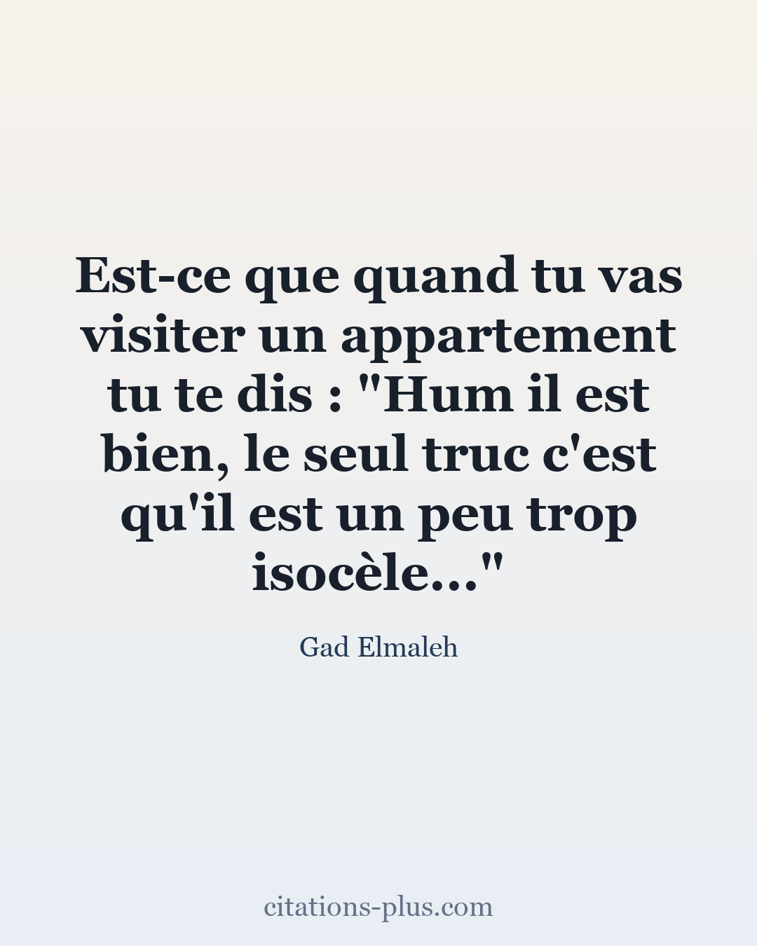 Carte Premium clair — Gad Elmaleh
