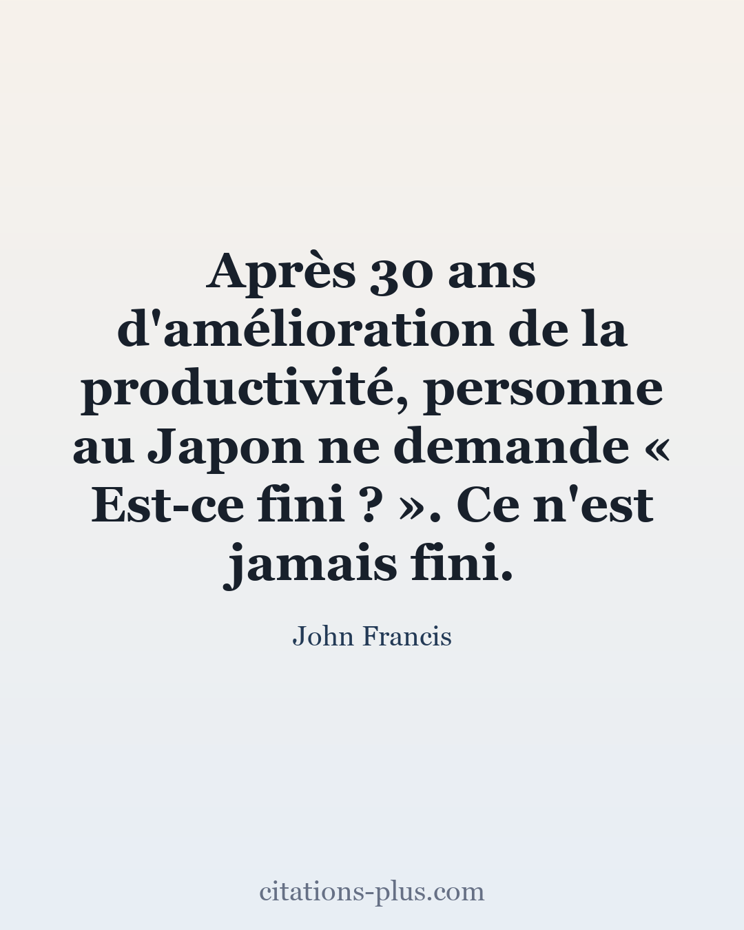 Carte Premium clair — John Francis