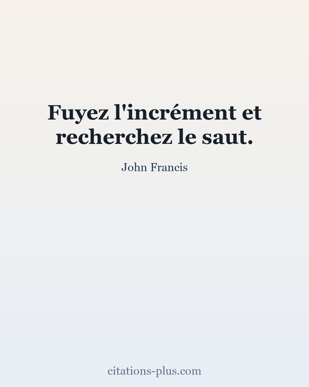 Carte Premium clair — John Francis
