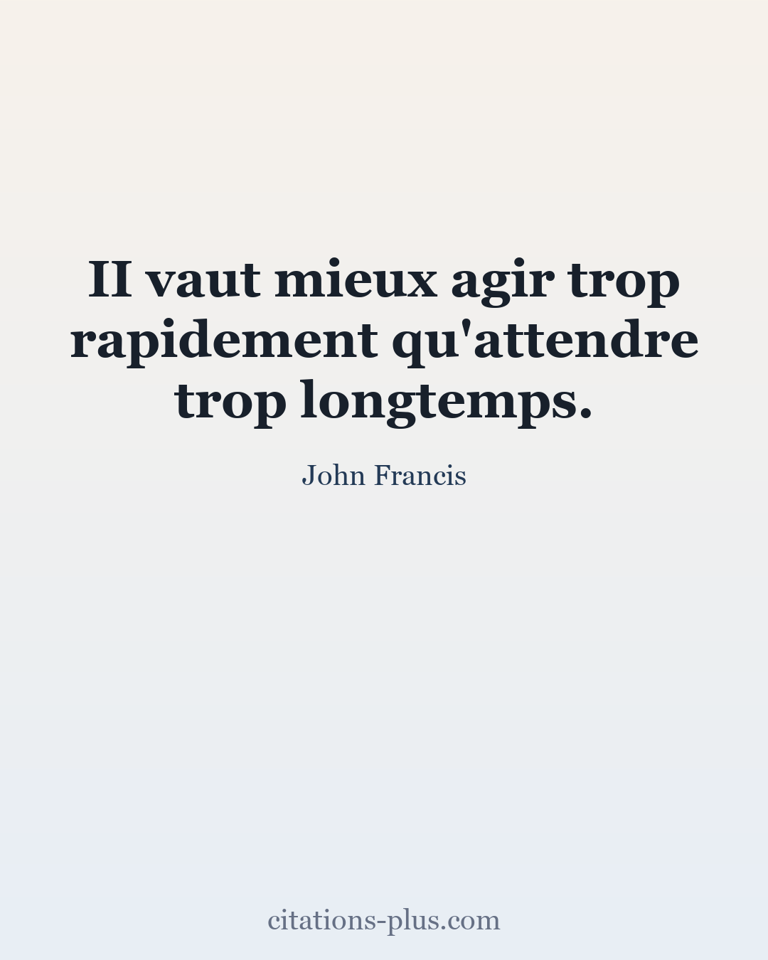 Carte Premium clair — John Francis