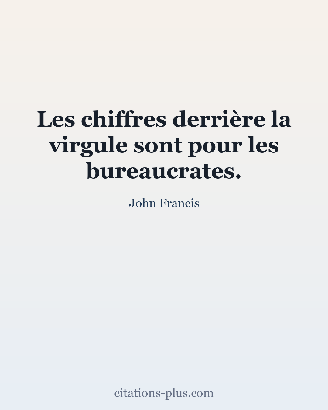 Carte Premium clair — John Francis