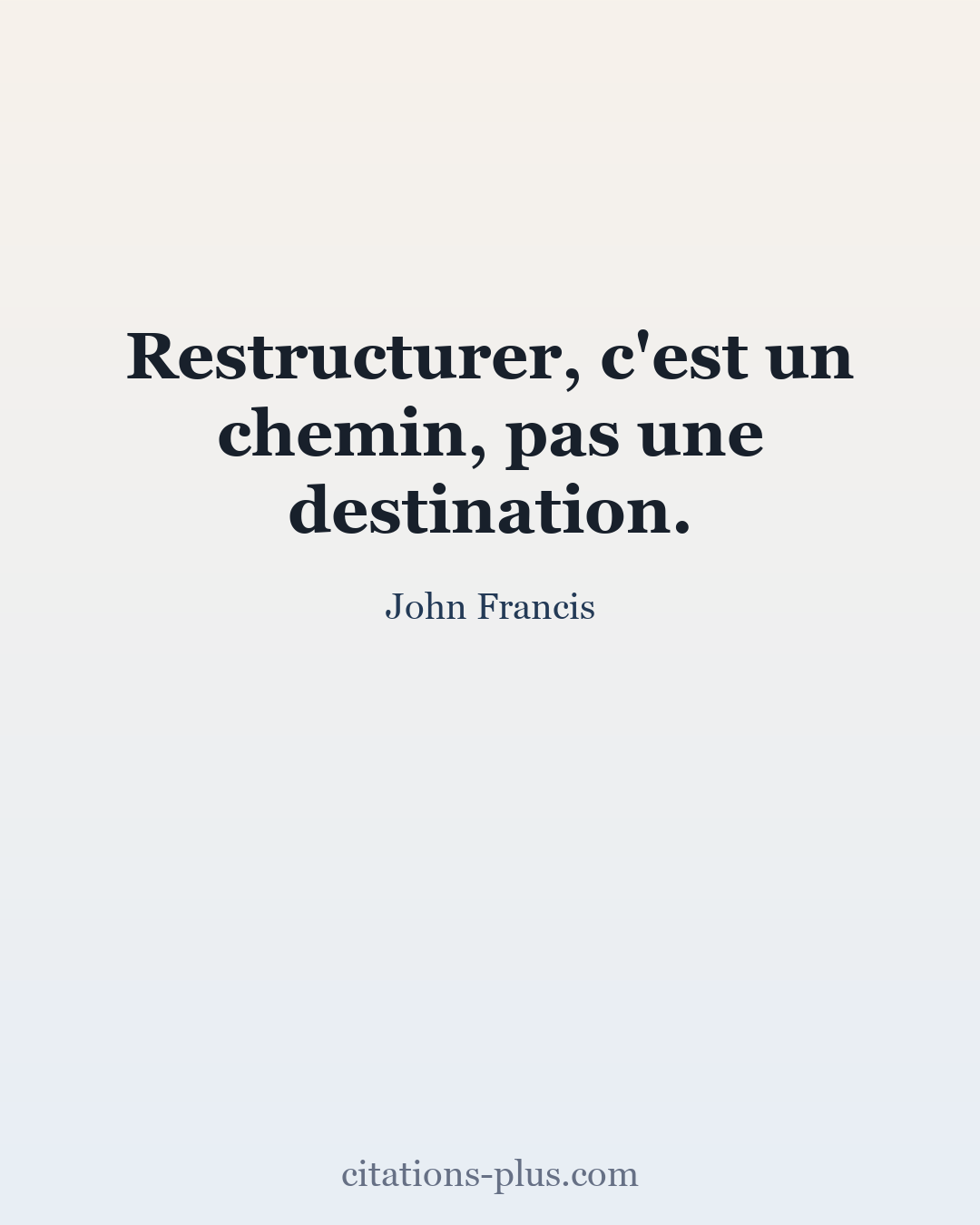 Carte Premium clair — John Francis