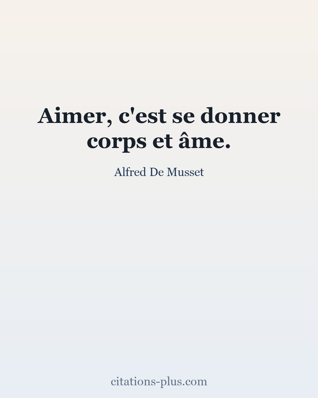 Carte Premium clair — Alfred De Musset