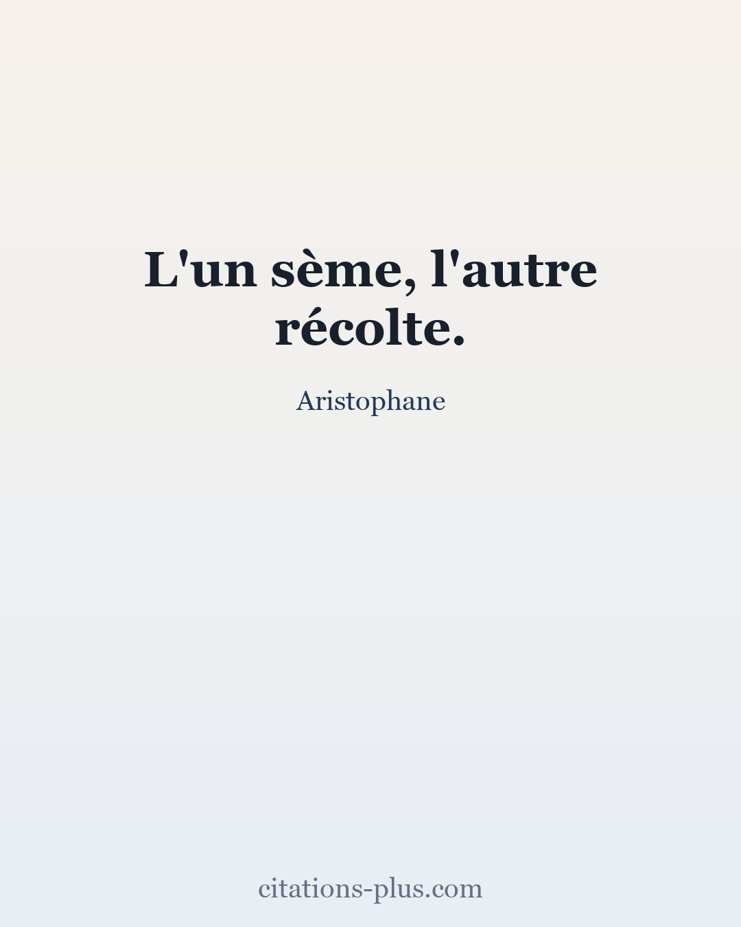 Carte Premium clair — Aristophane